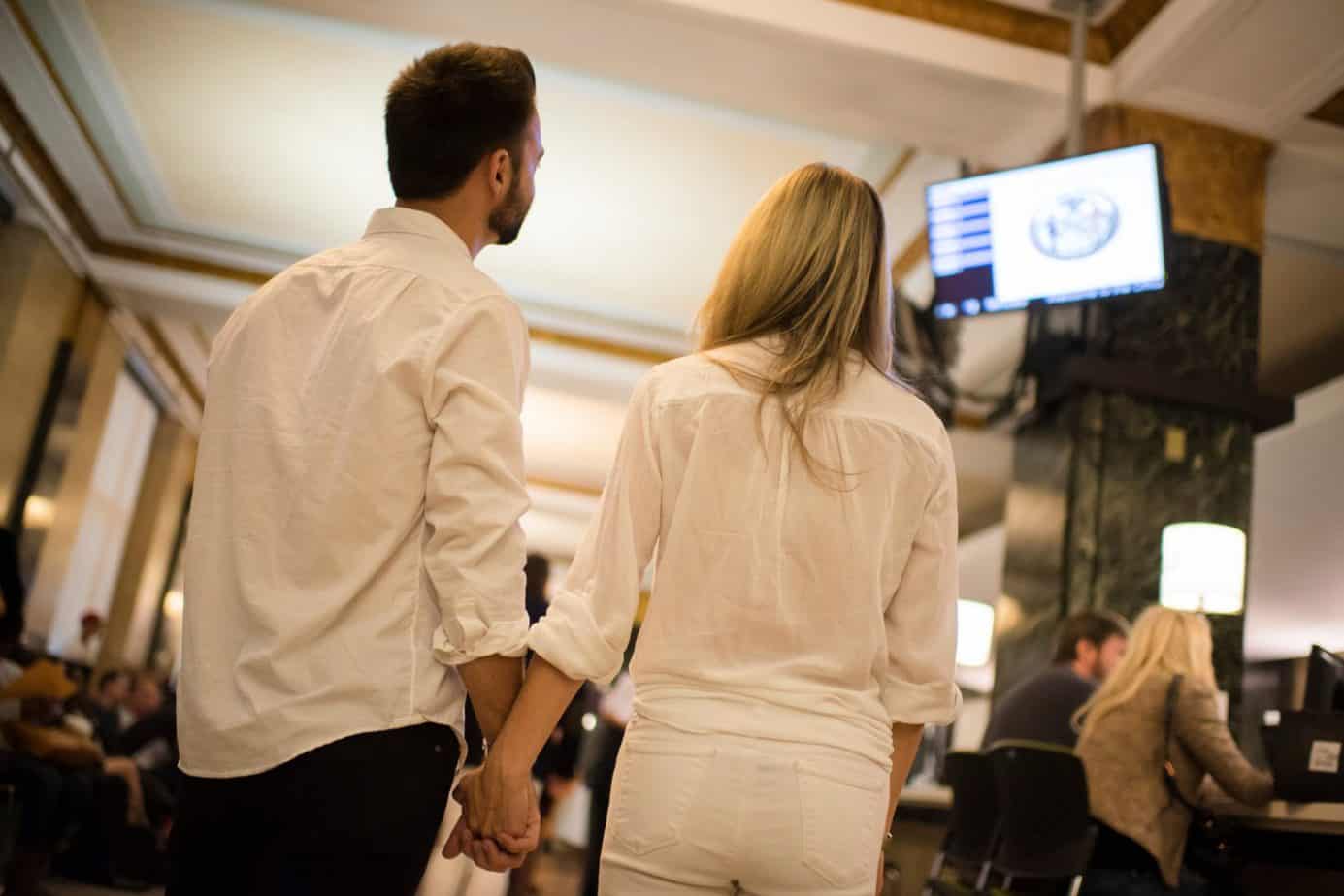 young couple nyc city hall wedding young couple nyc city hall wedding