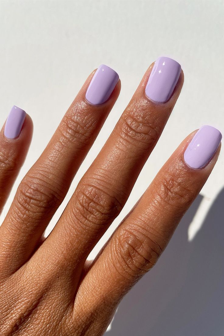 light purple nail idea