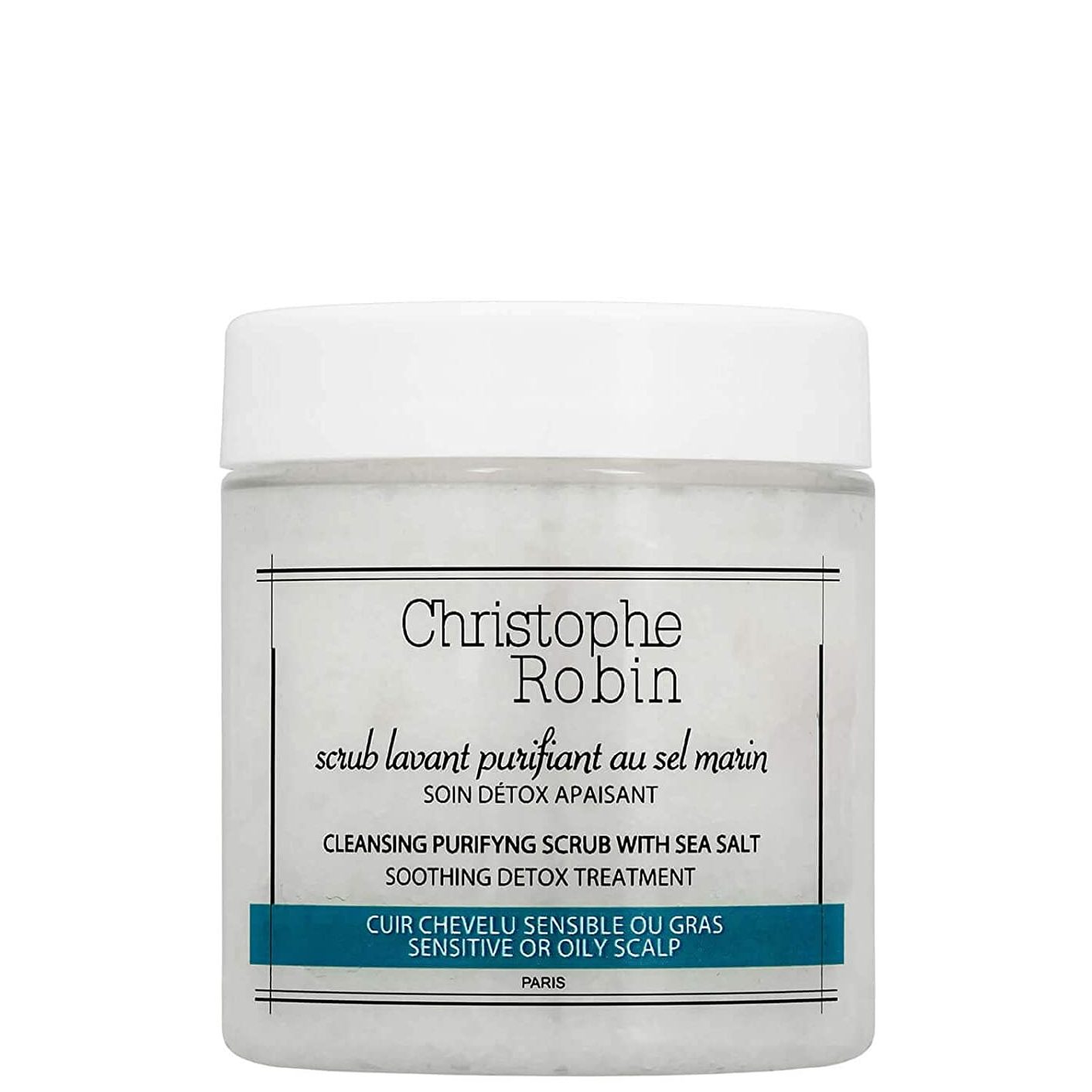 christophe robin cleansing purifying scrub with sea salt