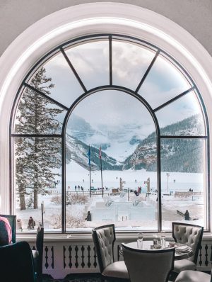 view at fairmont chateau lake louise