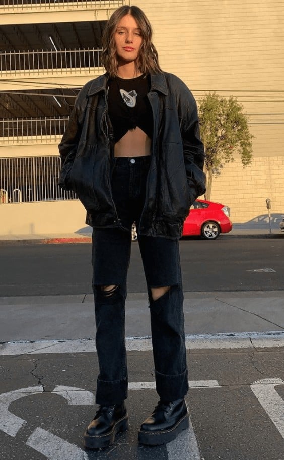 black jeans with booties what to wear with black jeans