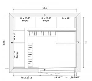 Master Walk-In Closet Rendering custom closet sketch design