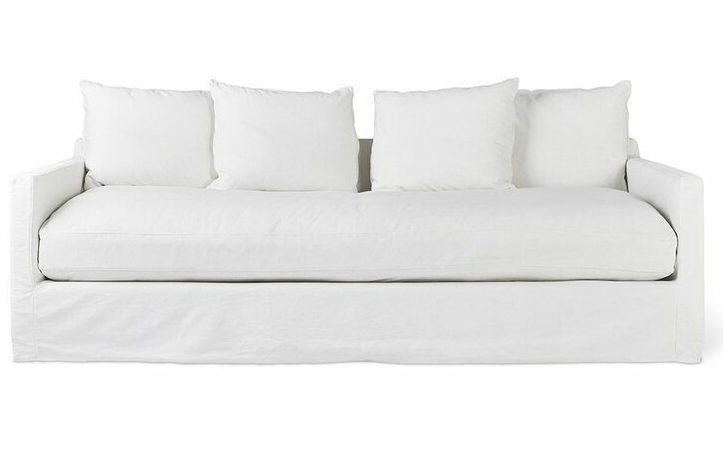 Carmel White Denim Couch