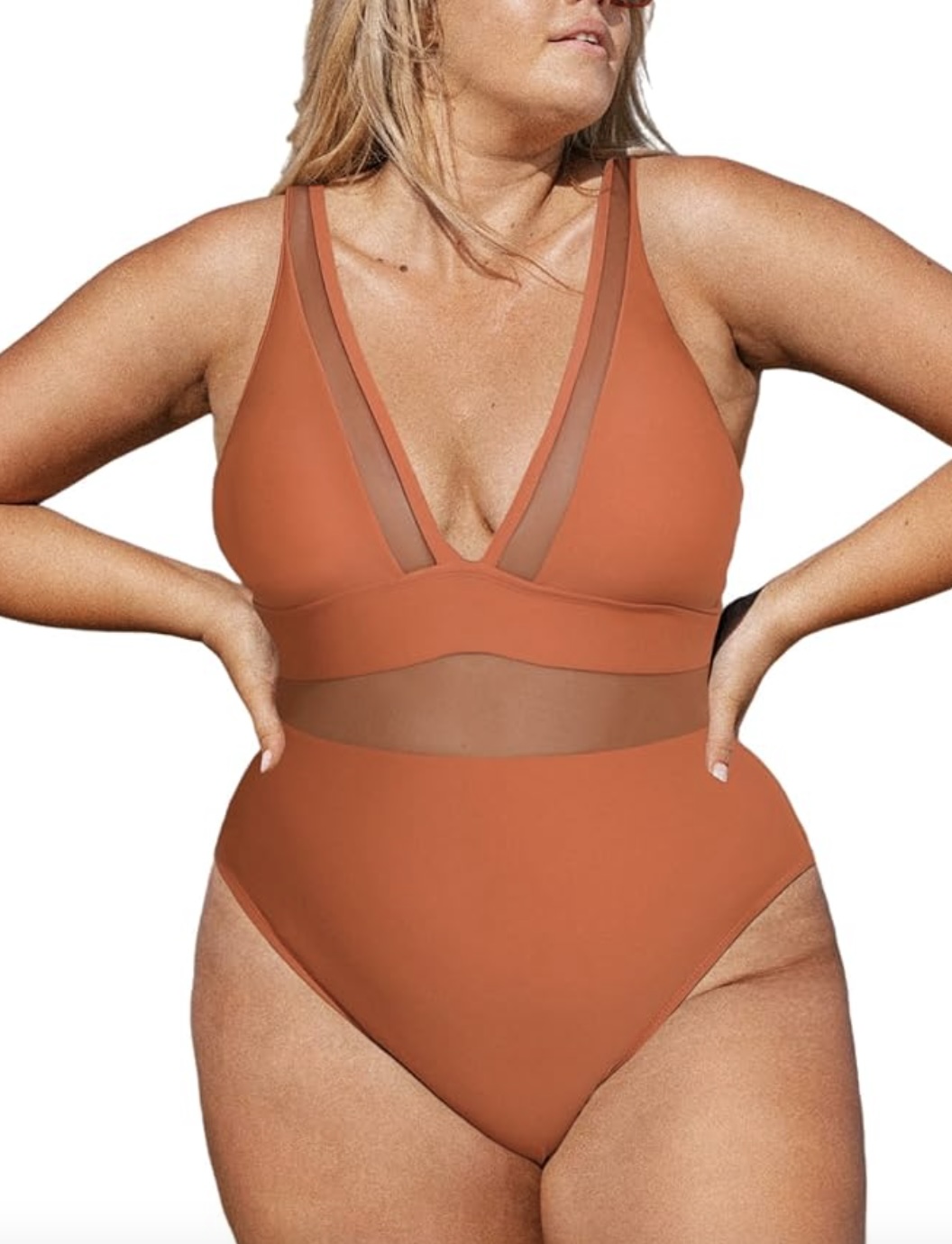 Cupshe V-Neck Swimsuit