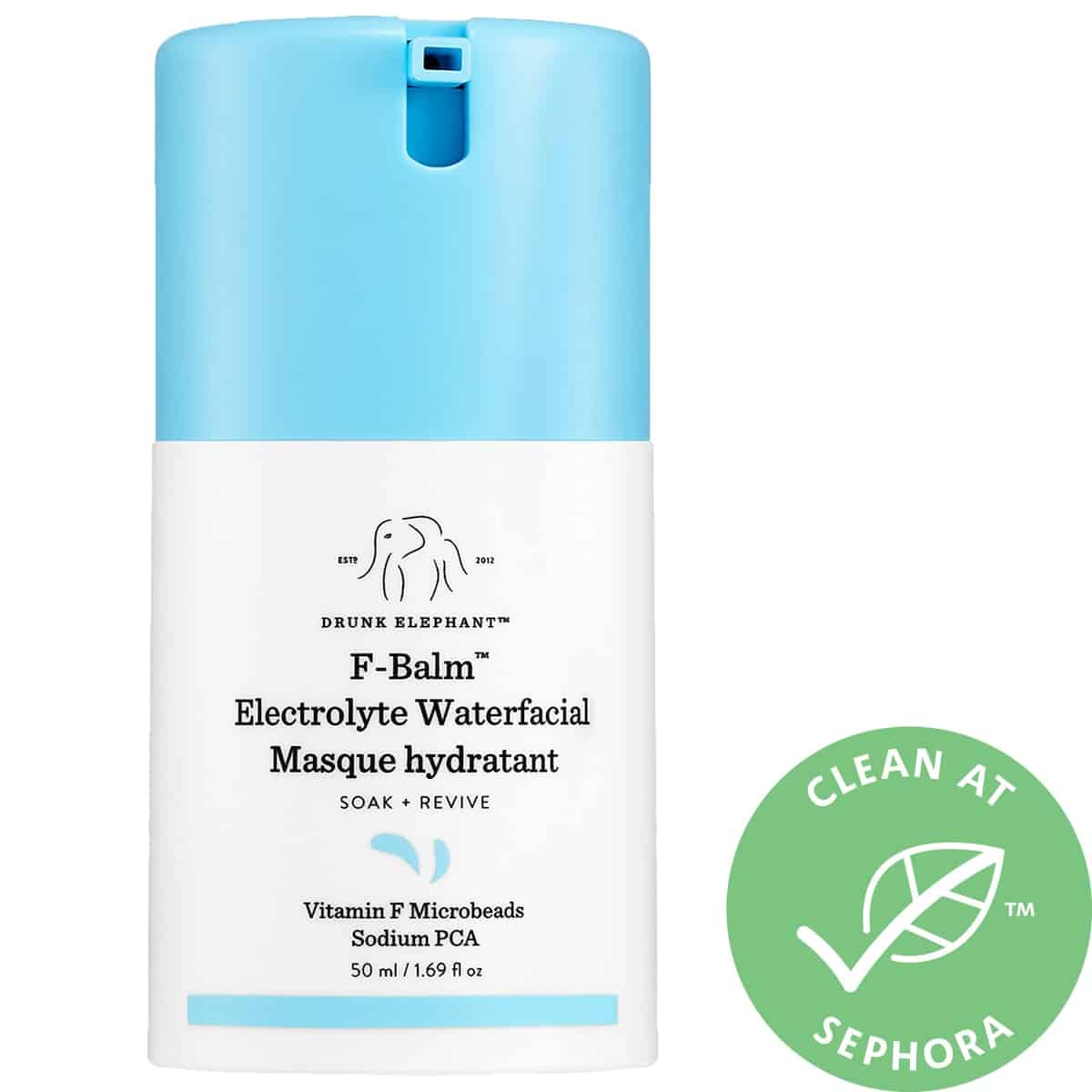 drunk elephant f balm electrolyte water facial