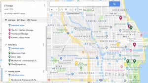 google maps trip planner