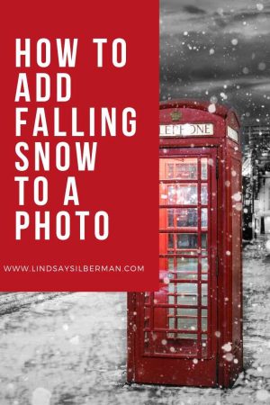 how to add falling snow to a photo