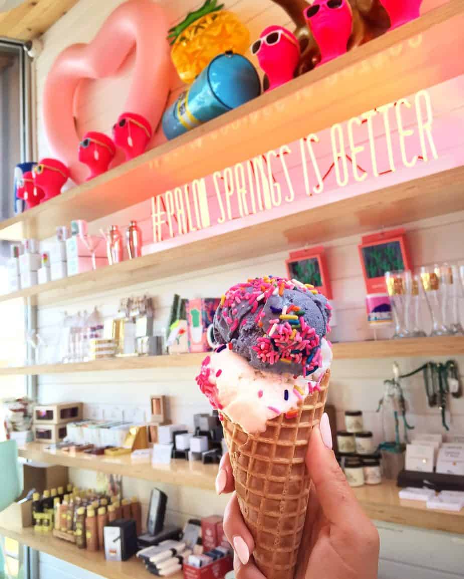 instagram ice cream shop palm springs