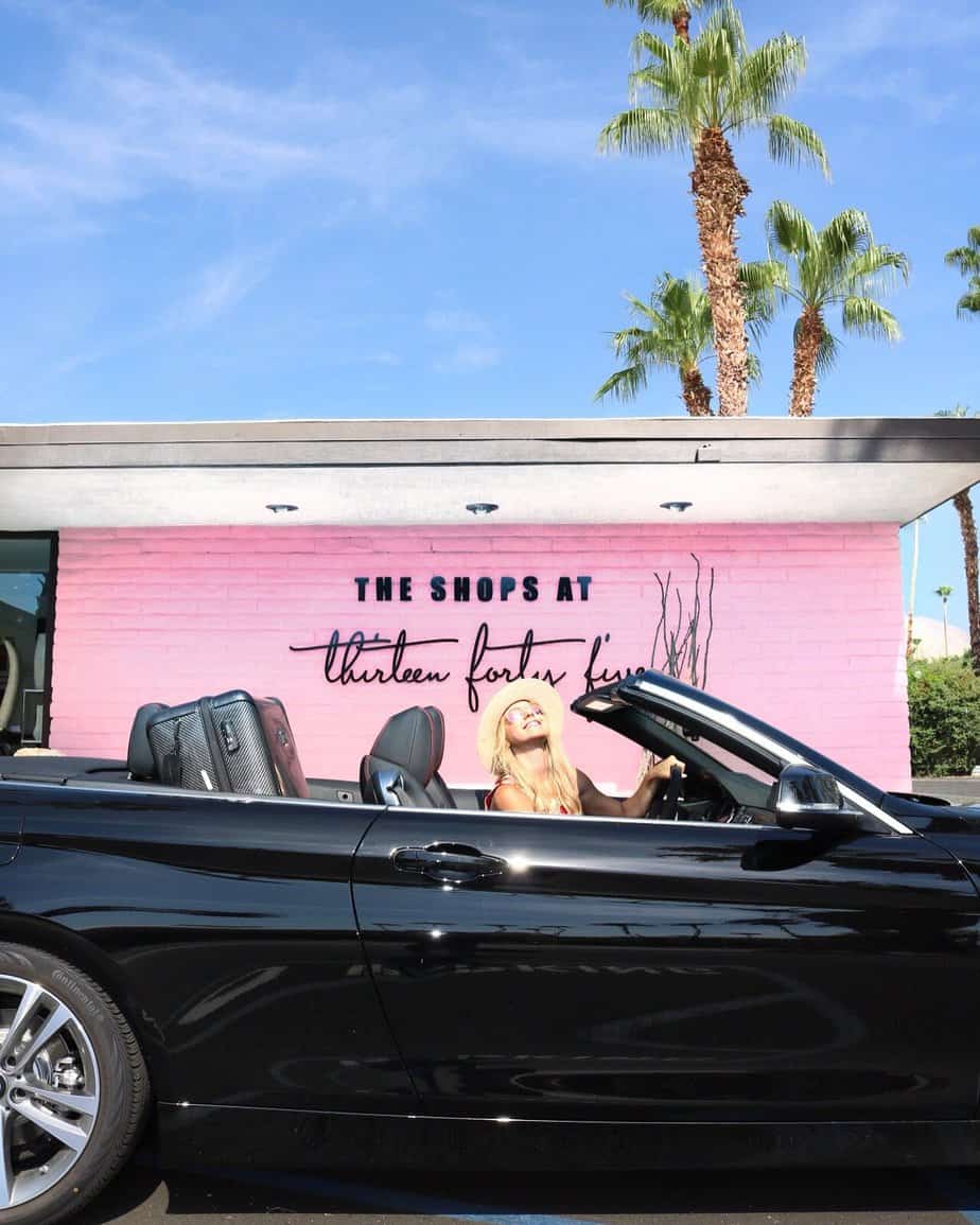 pink wall palm springs