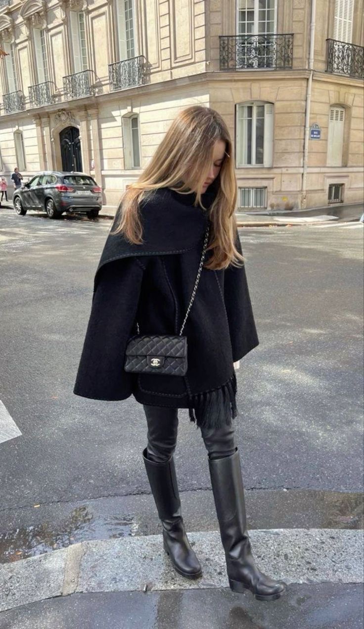 leather leggings with layering