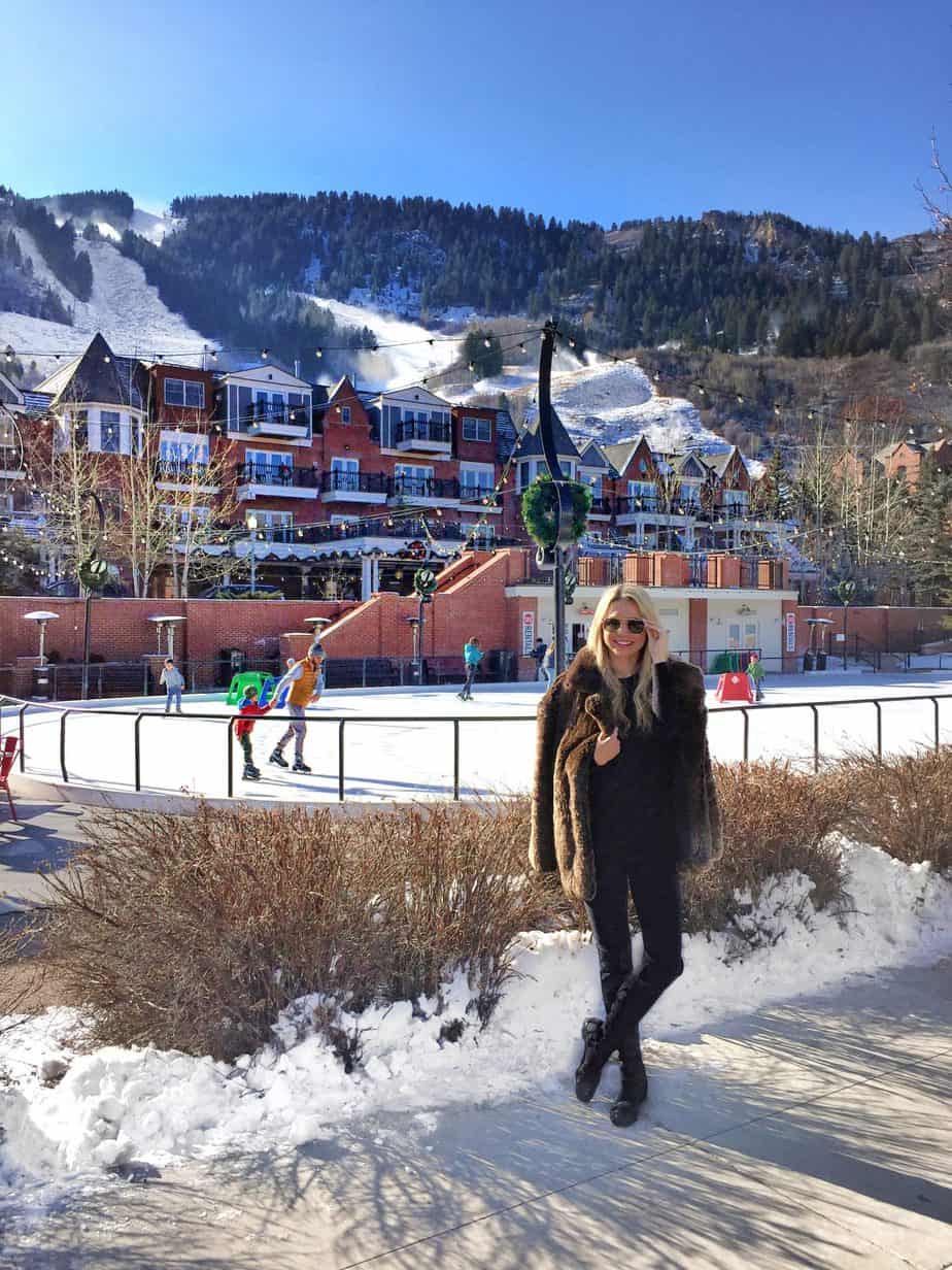 stylish woman in aspen stylish woman in aspen