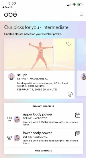 obe fitness app review