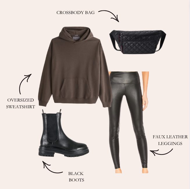 black legging outfit with an oversized hoodie black legging outfit with an oversized hoodie