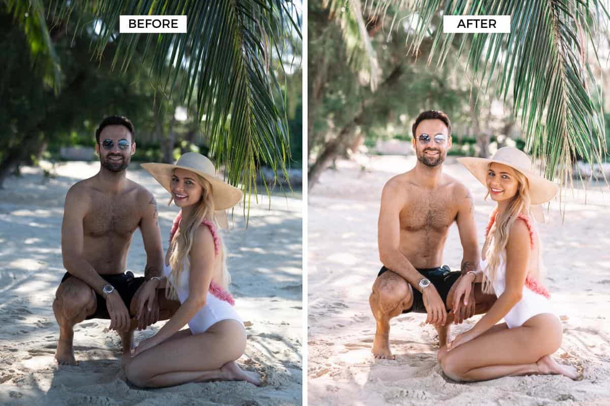 lightroom before after