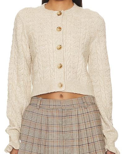beige cropped sweater
