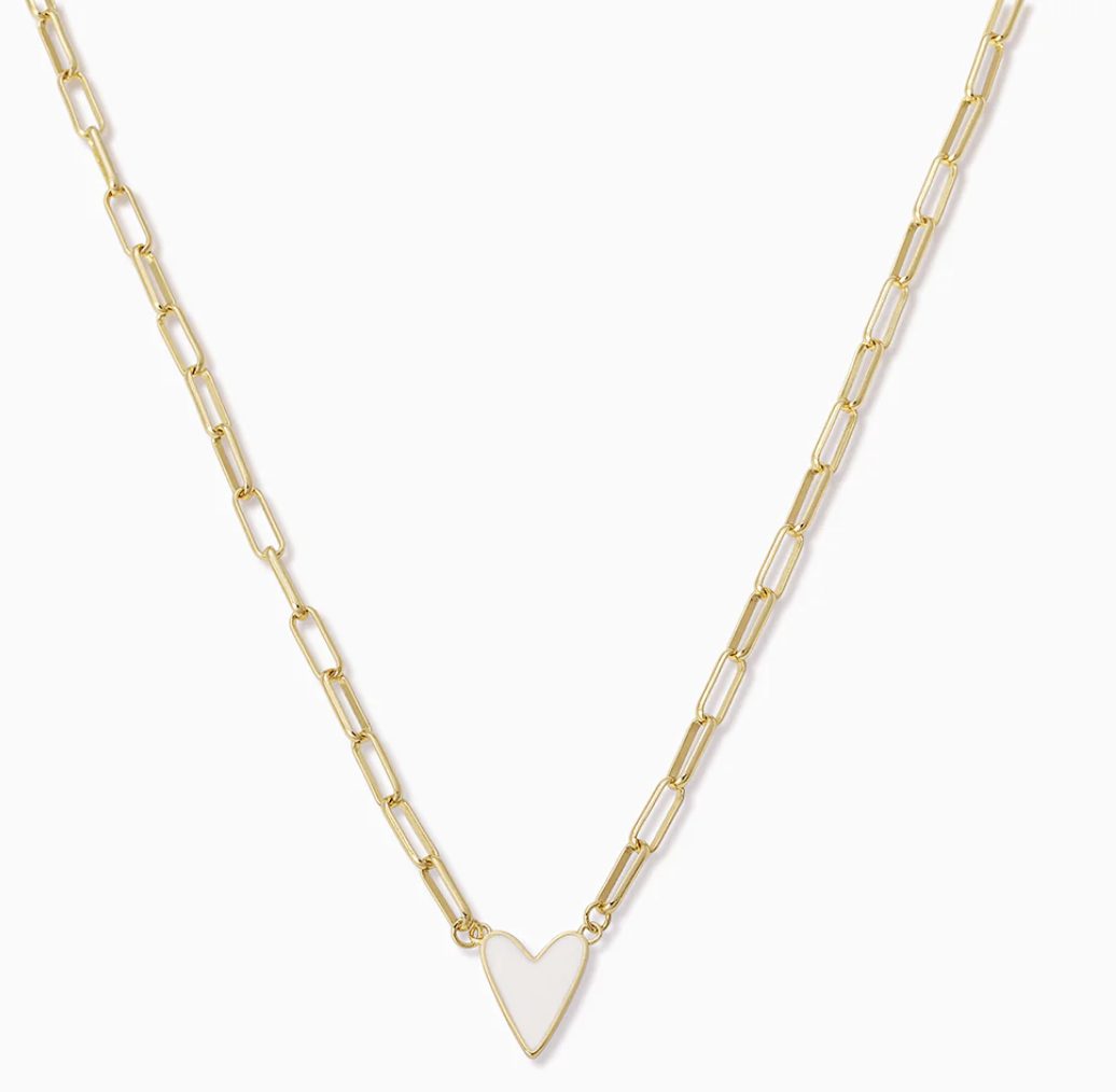 Enamel Heart Necklace Enamel Heart Necklace | Valentine's Day Gift