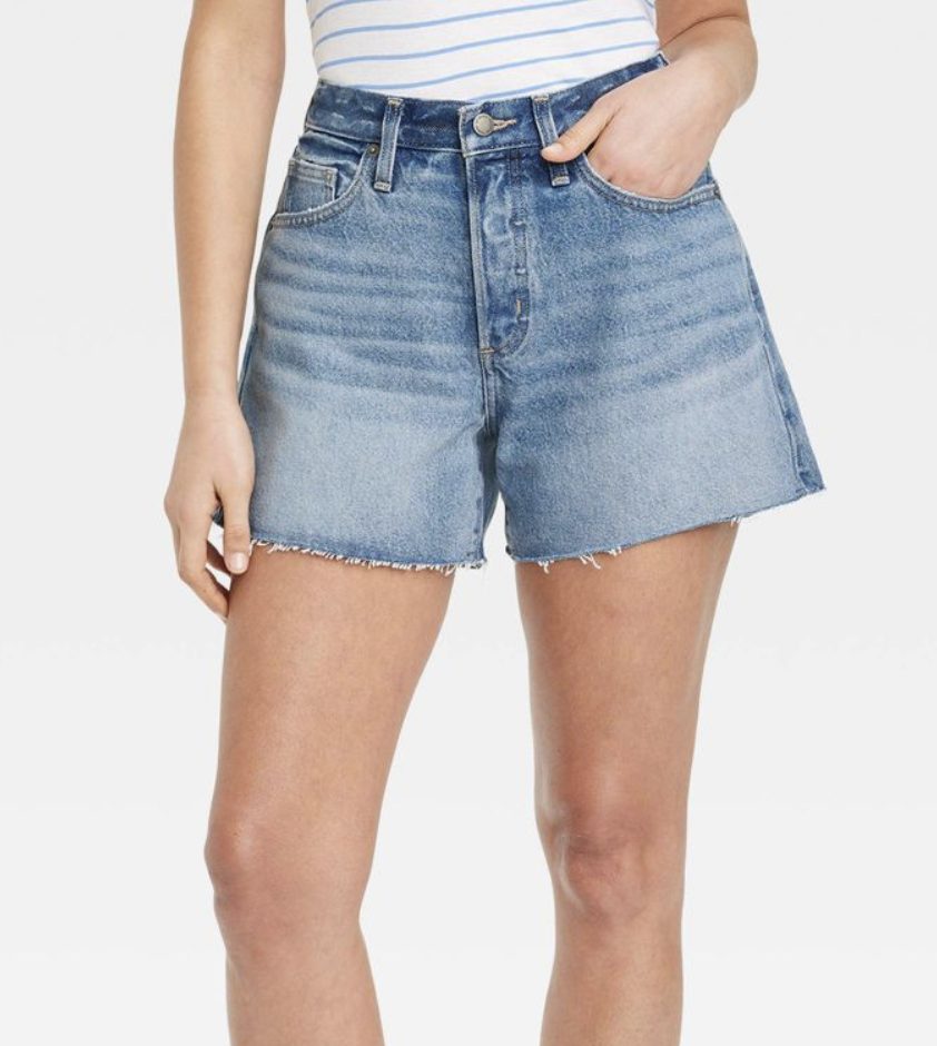 target baggy denim shorts