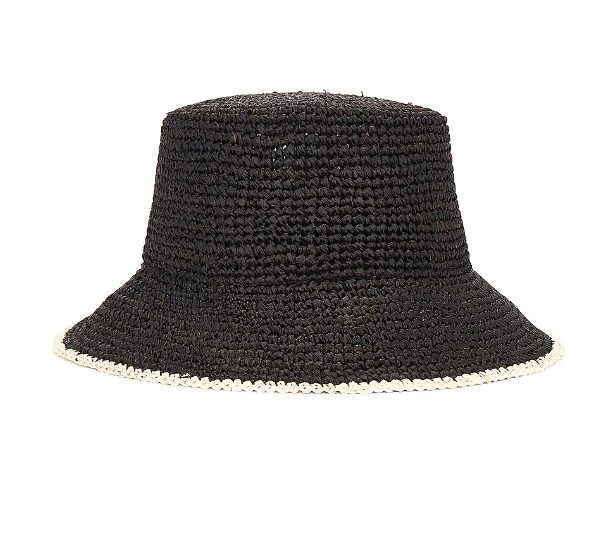 LSPACE Isadora Black Bucket Hat LSPACE Isadora Black Bucket Hat | Must-Have Beach Straw Hats
