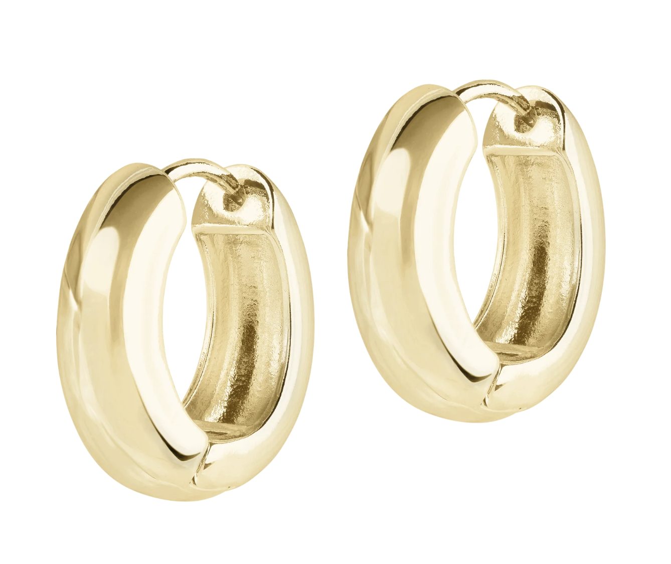 classic gold hoop earrings