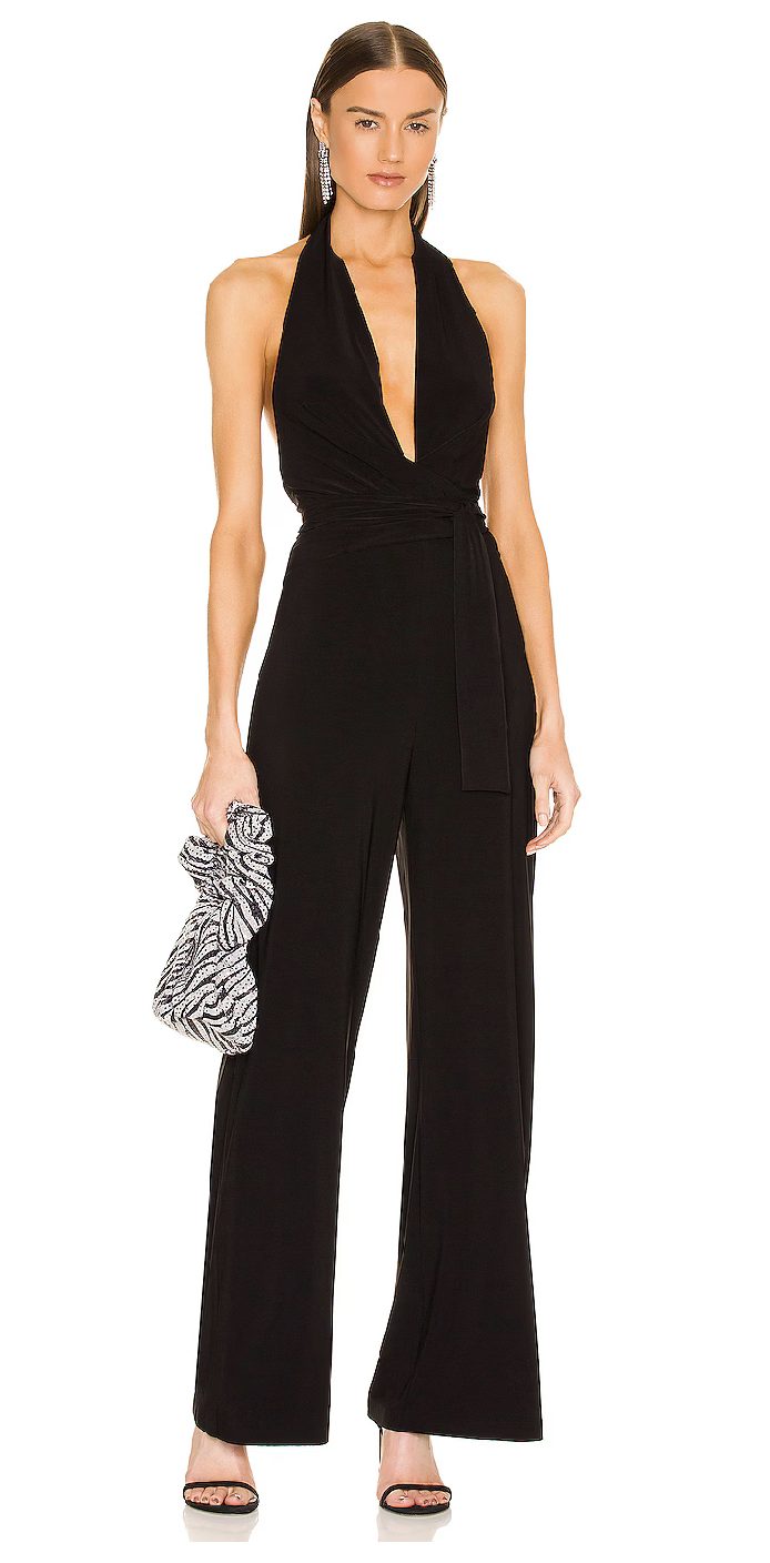 fancy jumpsuit holiday outfit