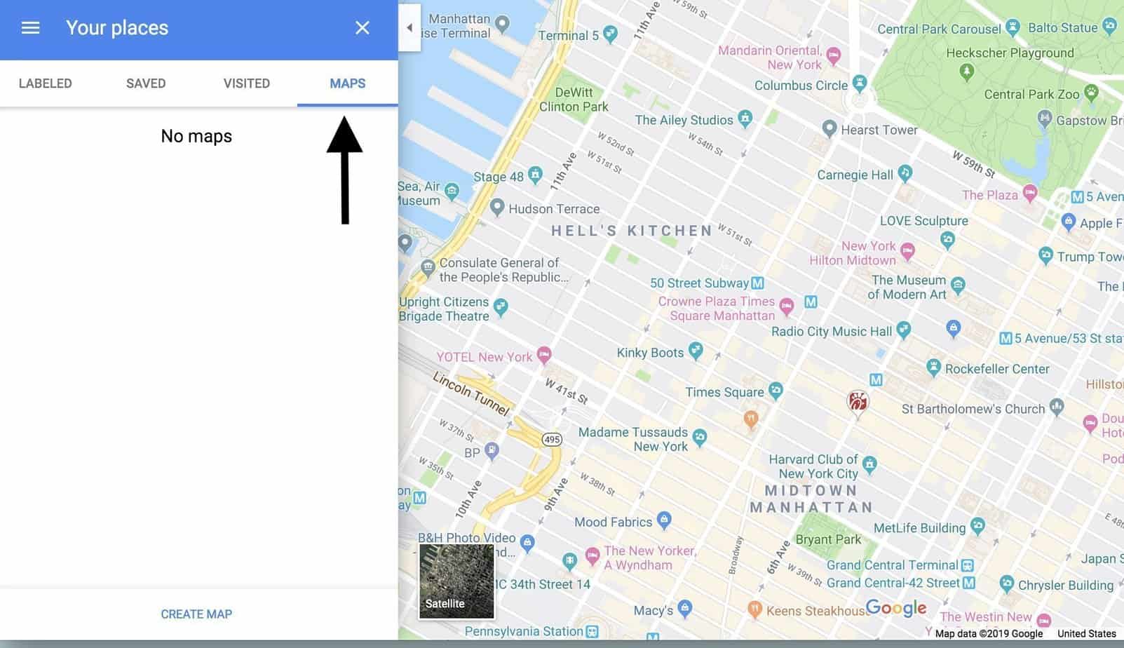 Google Maps screenshot Google Maps screenshot