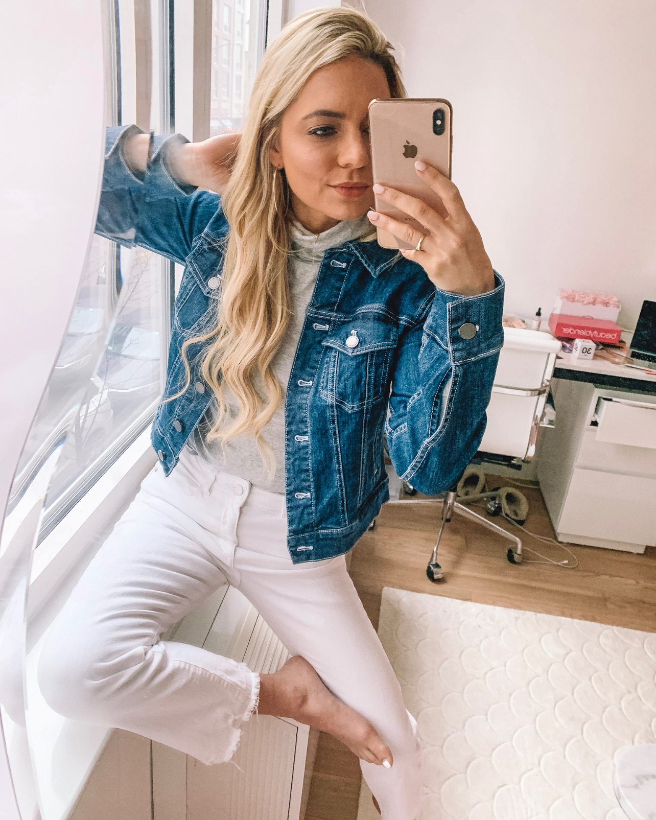 Jean Jacket White Jeans Jean Jacket + White Jeans