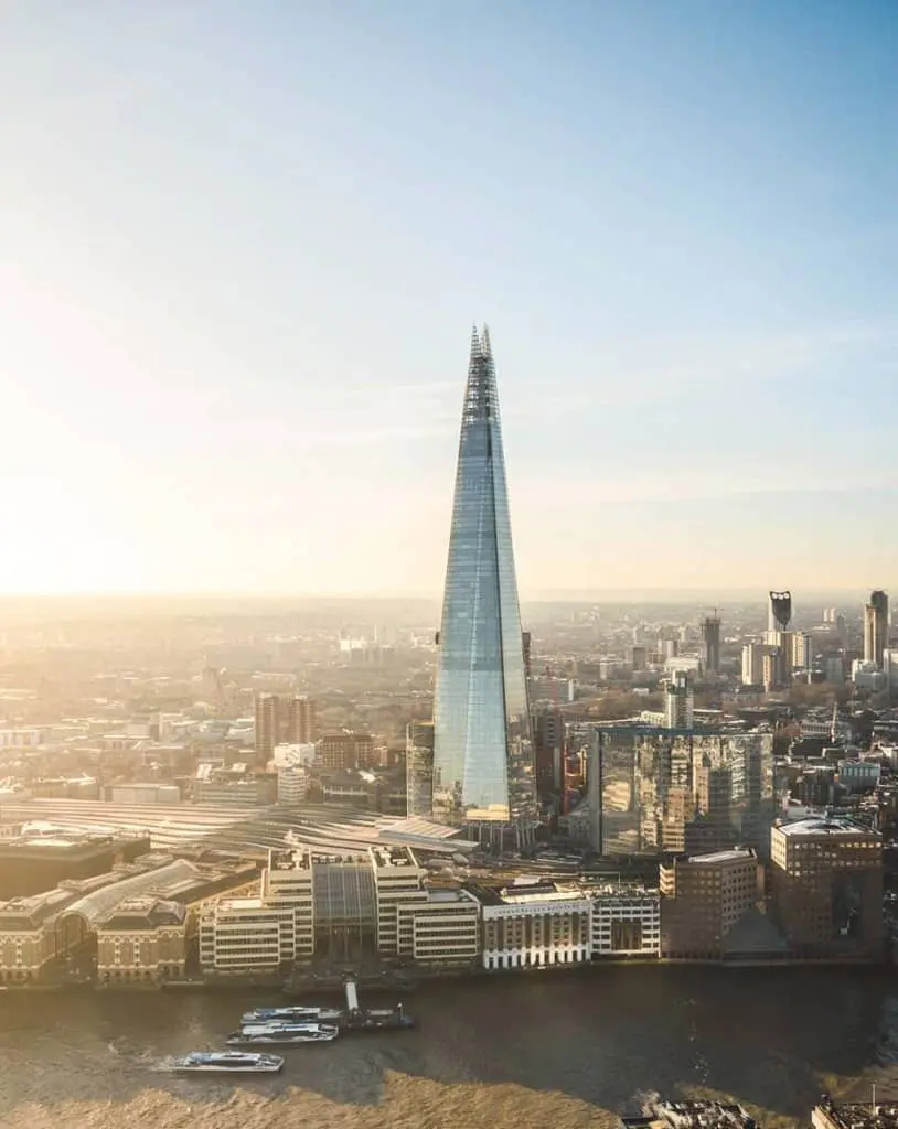 The Shard most instagrammable places in london