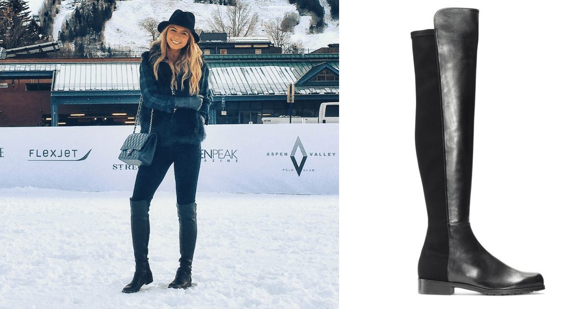 stuart weitzman 5050 boot OTK boot outfit ideas