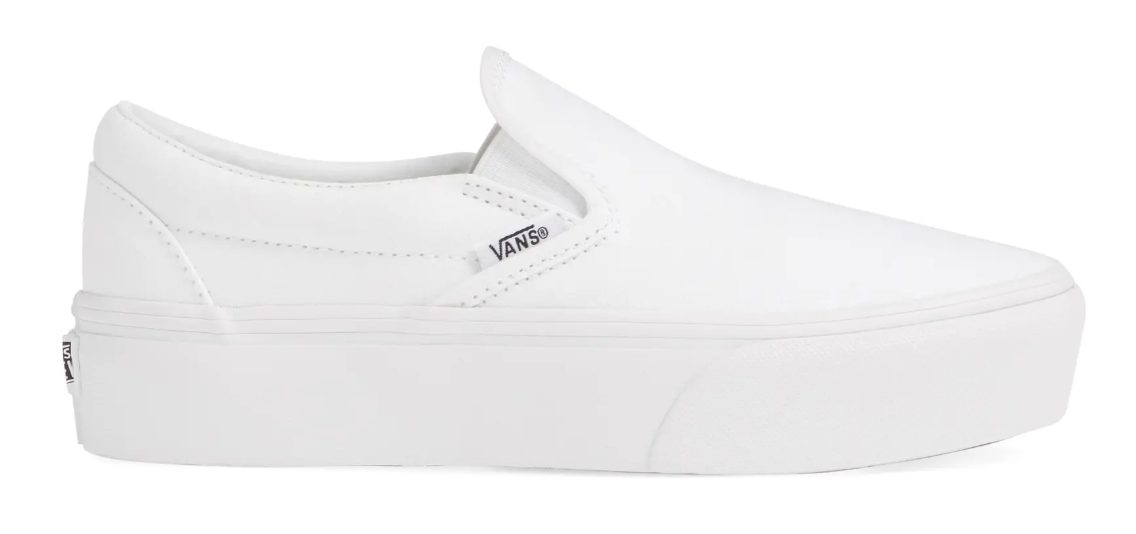 chunky white sneakers