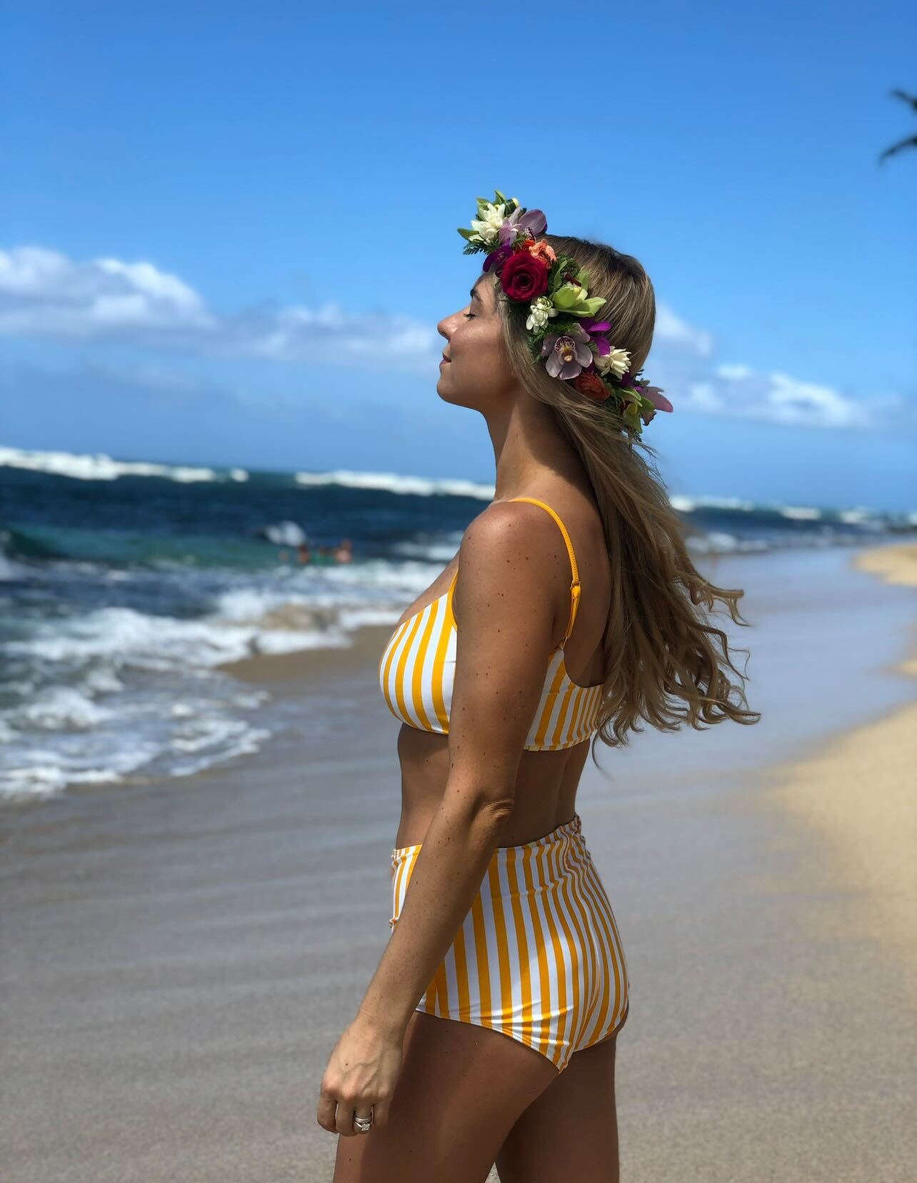 Striped Swimsuit beach outfit Striped Swimsuit beach outfit