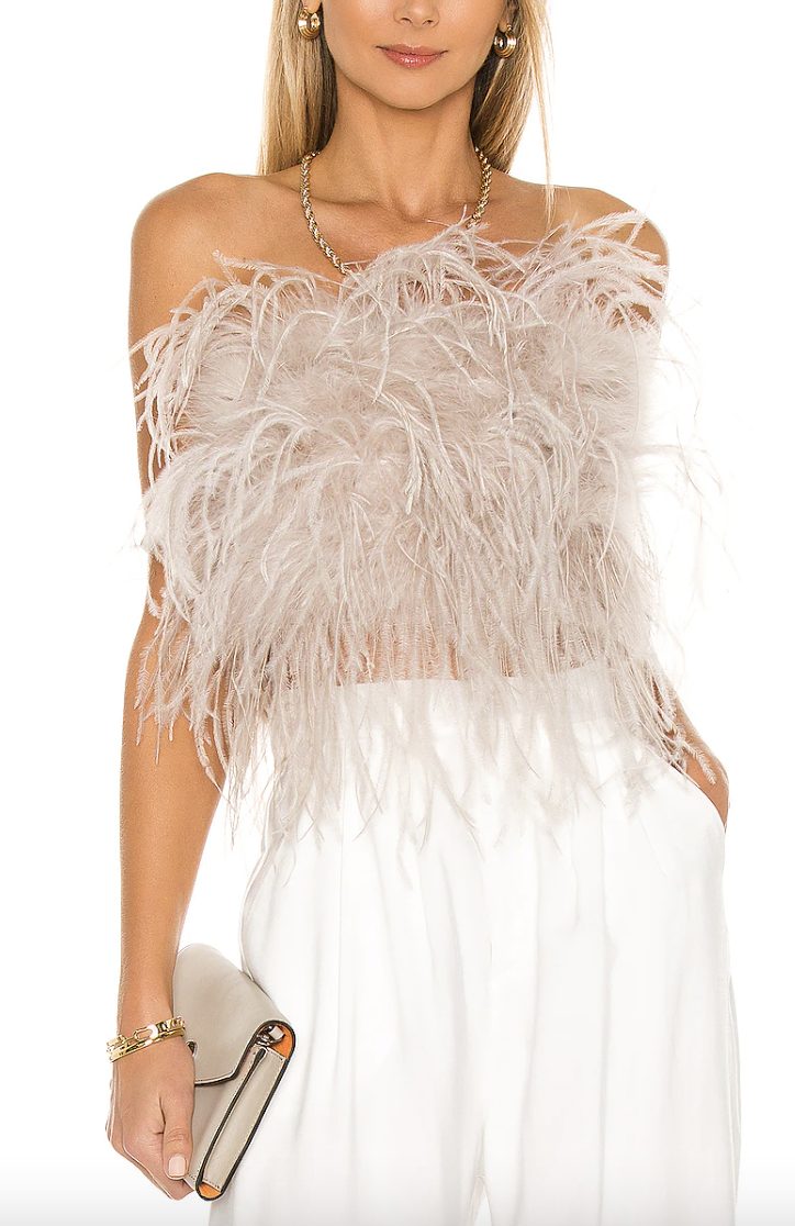 feather top feather top | What to Wear to a Holiday Party