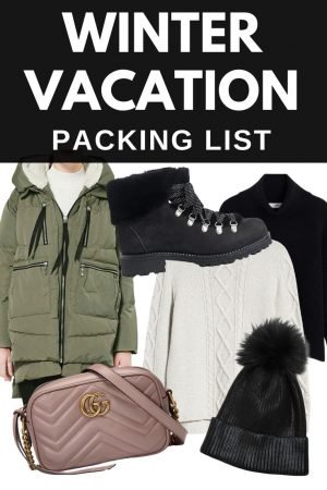 winter vacation packing list